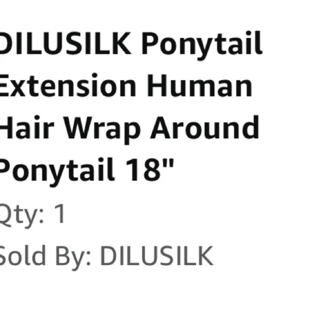 Ponytail Extension Human Hair Long Ponytail 18" 90g #60 Platinum Blonde - Picture 3 of 4